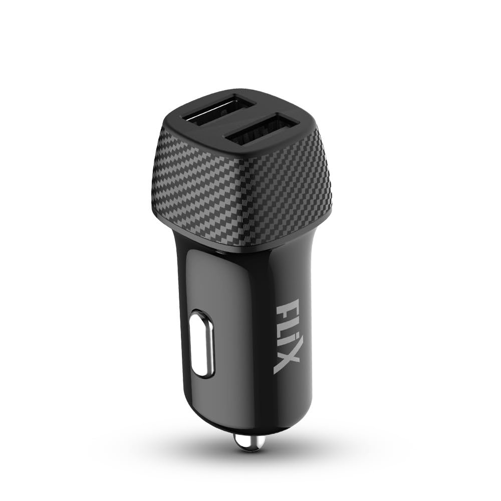 FLiX (Beetel) Newly Launched 2.4A Fast Charging Car Charger, Dual USB 