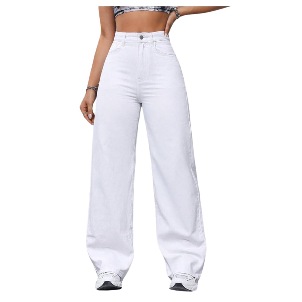 me queen Women’s Wide Leg Baggy Flared Cargo Jeans– Trendy High Rise Pants for Comfort & Style-picture-38