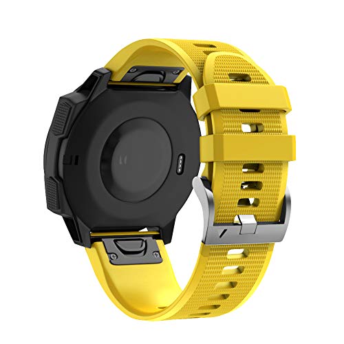 BANDKIT Correa de reloj de 22 mm y 26 mm para Garmin Fenix 7 7X 5 6 5X 6X Pro Plus 3 HR Epix Sapphire de silicona suave accesorios, For Descent G1-S60, Ágata