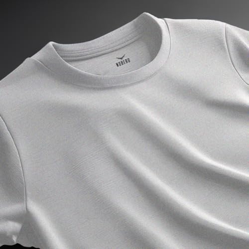 Image of Nobero 100% Cotton Oversized T Shirts for Men Stylish | Oversized Fit | Solid T Shirts for Men 180 GSM Combed Cotton | Round Neck Half Sleeve
