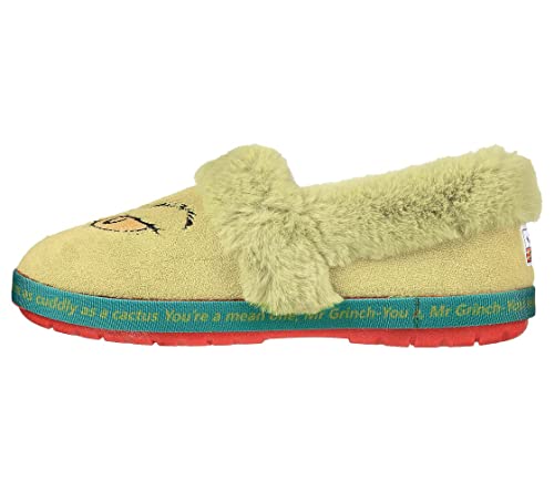 Skechers Skechers Women's BOBS Too Cozy - Cozy Grinchmas Slippers, Green, 7