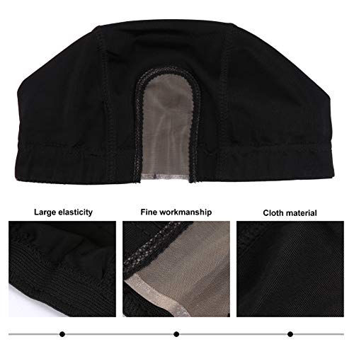 FRCOLOR Tampas de Peruca 2Pcs Stretchable Estilo Cúpula Tampas U Parte Meia Do Laço Peruca Caps para
