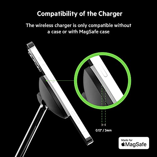 Belkin BoostCharge PRO 3-in-1 kabelloses Ladegerät mit MagSafe für iPhone 13, Apple Watch, AirPods (lädt iPhone-13-Modelle bis zu 15 W)… – Ansicht 6