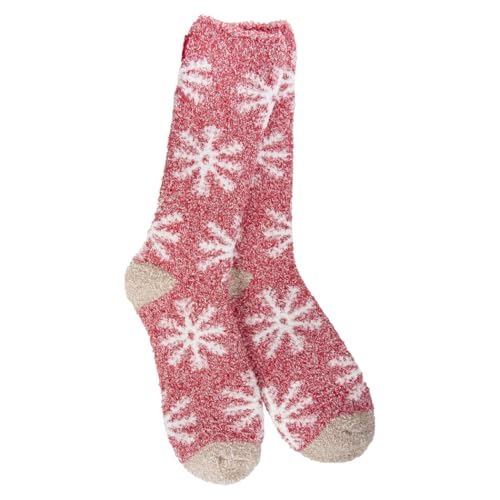 Image of World's Softest Cozy Collection Crew Socks - Smooth Multi Colors Cozy Socks - Knit Top Holiday Spirit Fashion Socks