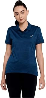 AMERICAN CREW Women's Polo Collar Active Wear Tshirts with Moisture Management Price In India