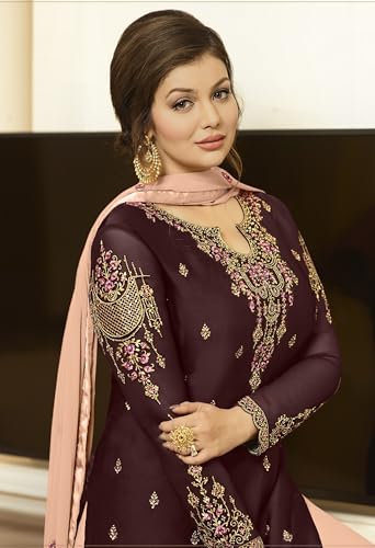 Image of Indian /Pakistani Eid Ramzan Party Wear Wedding Wear Sharara Style Salwar Suit for Women