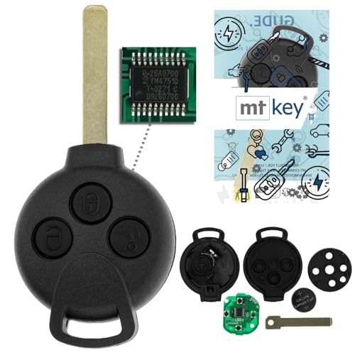 Clé de voiture émetteur 434 MHz pour Smart 451 Fortwo 2007-2015 MT-KEY