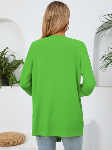 Image of Women's Lightweight Open Front Cardigans Casual Soft Drape Spring Summer Fall Cardigan S-3XL