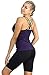icyzone Women Workout Yoga Spaghetti Strap Racerback Tank Top with Built in Bra(L, Purple)