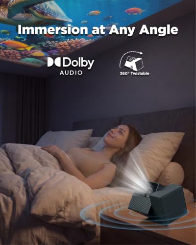 TCL PlayCube 1080P FHD DLP Projector, Portbale Projector Compatible with Google TV & Netflix, 750 ISO Lumens, 4K Supported, Built-in 66Wh Battery, Up to 150'' Screen, Auto Focus & Keystone - image 6