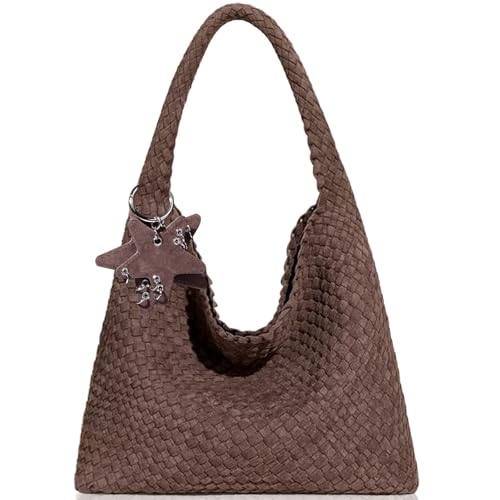 Image of Woven Tote Bag for Women, Shoulder Handbags, Beach Hobo, Handwoven Satchel Underarm Bag, Top-Handle Bag With Purses