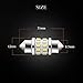 EverBrightt 2-Pack Cool White 31MM 3014 24SMD LED Festoon Light Lamp For Map Light Dome Light Trunk Light Plate Light