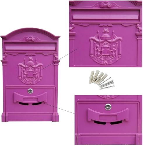 Boîte aux lettres décorative pour façade rétro de maison de campagne