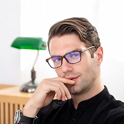 K Kenzhou Blue Light Blocking Glasses/Computer/Gaming/Tv/Phones Glasses With Spring Hinges, Anti Eyestrain & Uv Glare, Ease Dry Eye, Headache, Blurry Vision, For Men & Women (2 Pack) #TOP6