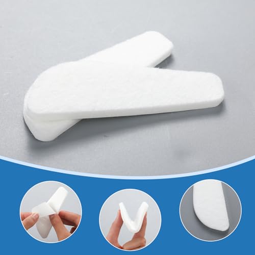 6 pares plantillas de fieltro para talón medial y lateral miniatura 4