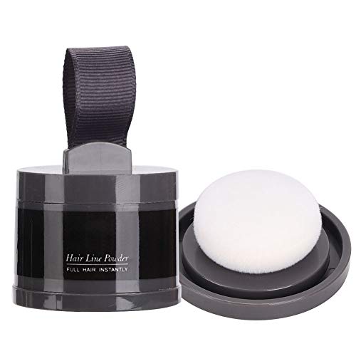 Hair Line Powder Hairline Shadow Powder voor dames en heren, Hairline Shadow Cover Up Powder Gebruik voor het opvullen van dunner wordend haar(Zwart)