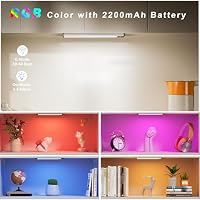 LEPOTEC RGB-Schrankleuchte mit Bewegungsmelder und Magnet, Innenbeleuchtung mit dimmbarer Helligkeit für Zuhause, Schrank, Küche, Schlafzimmer, Spielzimmer (2) – Ansicht 2