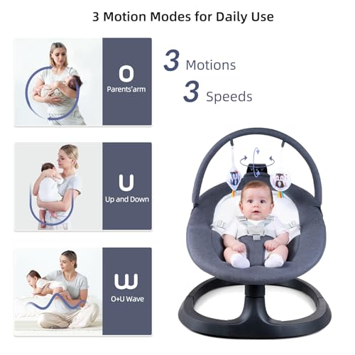 Image of VaVaSoo Baby Swing Up to 26lbs, Baby Swings for Infants