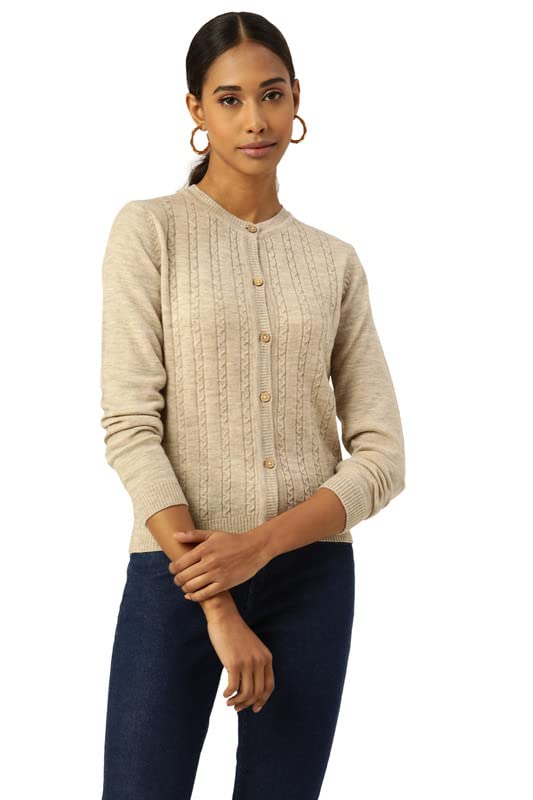 armisto Ladies Woollen Fancy Cable Knit Sweater/Woolmark Certified/Lambs Wool-picture-9