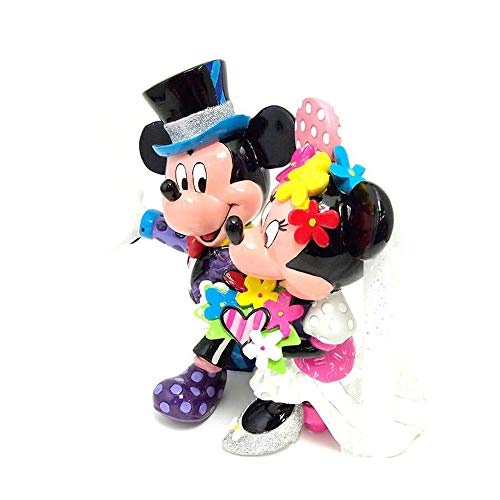 Disney By Britto Mickey Mouse And Minnie Mouse Wedding Stone Resin Figurine #TOP2