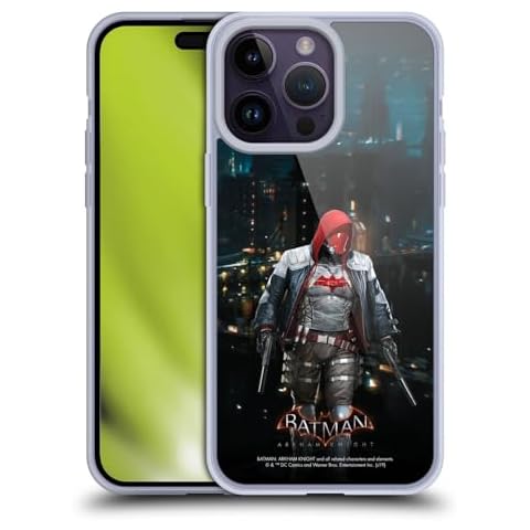 Head Case Designs Batman Arkham Knight Red Hood Soft Gel Case for iPhone 14 Pro Max Cover