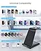 Wireless Charger for Samsung, ADADPU 3 in 1 Charging Station for Multi Devices Fast Charger Stand Dock for Galaxy S25 S24 S23 S22 S21,Galaxy Watch 7/6/5/4/3/Pro,Galaxy Buds(with 5ft Cable & Adapter)