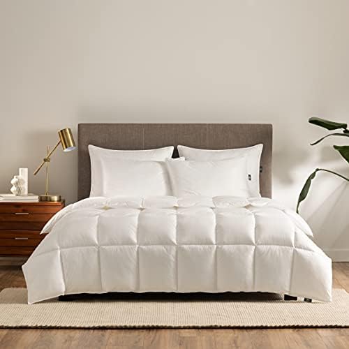 Serta Down Illusion Hypoallergene Daunen-Alternative, leichte Bettdecke mit Eckschlaufen, King-Size-Bett, Weiß