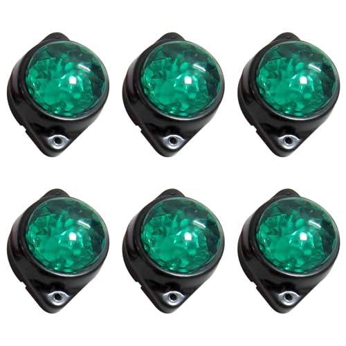 Feu de position LED vert 24V en lot de 6 pour la signalisation des remorques de camion et camping-car
