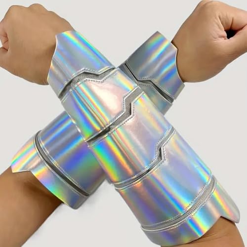 Accesorios para cosplay de carnaval tipo brazaletes medievales de caballero 5