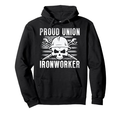 Proud Union Ironworker Metalwork Herrero Yunque Herrero Sudadera con Capucha