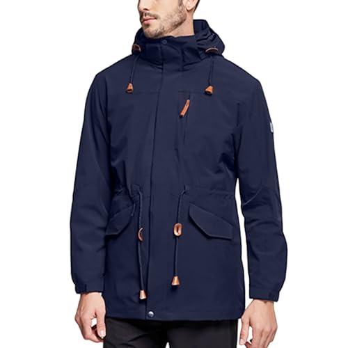 Men's Quilted Windproof Packable Insulated Jacket with Hood
