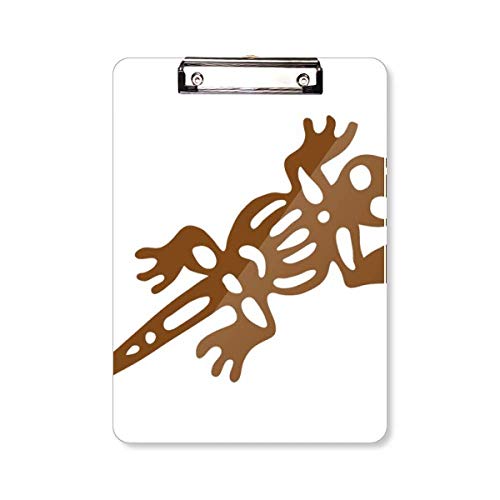 Porte-bloc A4 Mexico avec motif Totems Gecko Lézard pour écriture stable