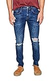 esprit destroyed jeans  edc by ESPRIT Herren 087CC2B003 Skinny Jeans, Blau (Blue Medium Wash 902), W34/L34