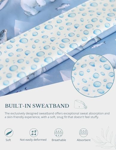 Image of Scrub Caps for Men and Women with Buttons, Classic Surgical Caps | Double-Sided Printed, Adjustable,Long Hours, Sweatbands, Fabric Help Reduce Static Buildup