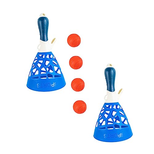 Yardwe 1Juego Conjunto De Lanzadores Plástico con Bolas De Interactivas para Aire para Desarrollar Habilidades Físicas y Color Aleatorio