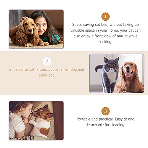 2 Unidades rede de hamster cama suspensa para hamster poleiro de janela de gato animal filhote de ca