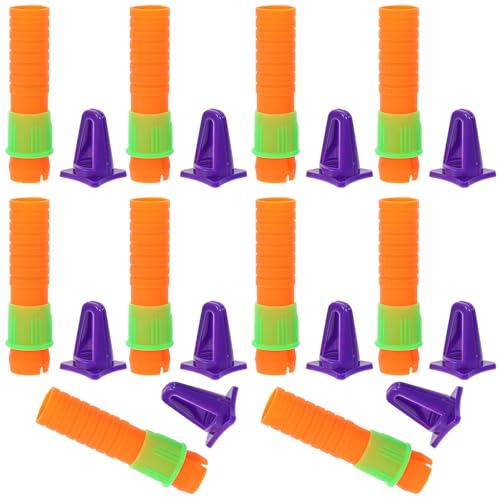 MUSISALY Extensor Ajustable para Lápices de Crayón y Barras de Pastel al Óleo Soporte Plástico Ergonómico 10 Piezas para Artistas Accesorio para Dibujo Pasteles al Óleo y Lápices de