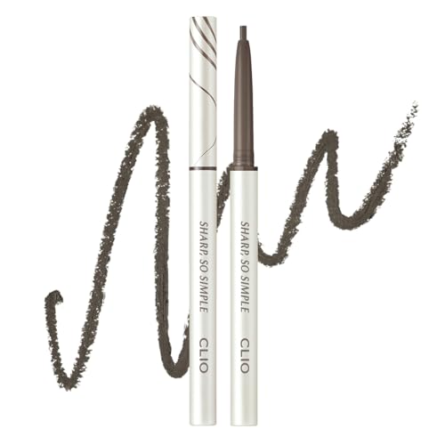 Image of CLIO Sharp So Simple Waterproof Pencil Liner, 2mm Ultra-Slim Thin Precision Tip, Tug Free Glide, Smudge Proof Long Wear Formula, Safe for Sensitive Eyes, Easy Control For Daily Makeup (011 Mute Gray)