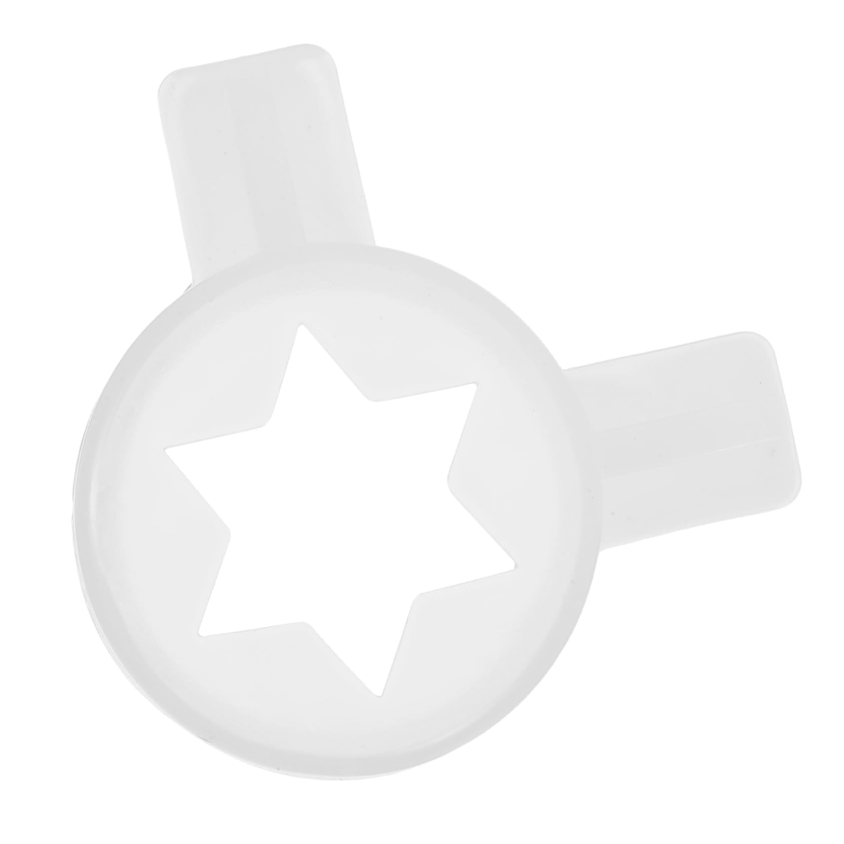 Kichvoe Reusable Plastic Ice Cream Machine Nozzle Star Shaped Tip Commercial Ice Cream Maker Part for Quick Dispensing