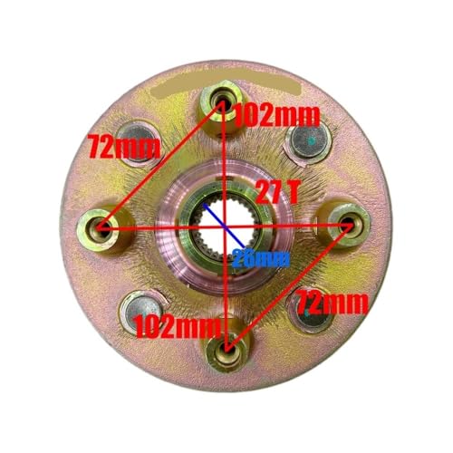 Support de moyeu de roue arrière indispensable pour réparer le train de votre HS700 500cc - 4