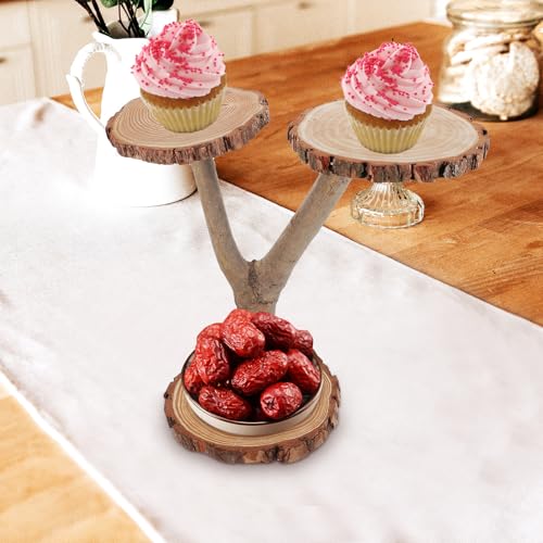 Support pour desserts et glaces rustique pour buffet de fête - 5