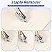 4Pcs Nail Puller and Staple Remover Tool Set - Nail Tack Removers, U Tack Lifter, End Cutting Plier, Carpet Remover Tool for Furniture Floor Wall Wooden Case Car Photo Frame