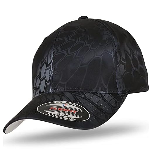 Flexfit Men's Athletic Baseball Fitted Cap Kryptek Typhon XL-XXL-strctured Cap