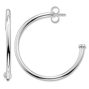 Thomas Sabo Women Hoop Earrings Karma Beads 925 Sterling Silver CR590-001-12