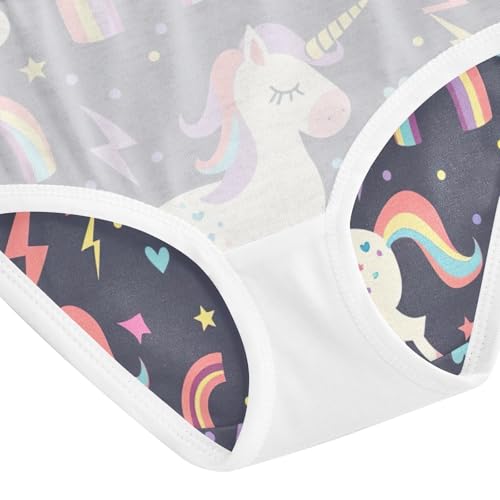 Cute Unicorn Purple Toddler Girl Undies, Panties for Girls, 2T–8 Years4
