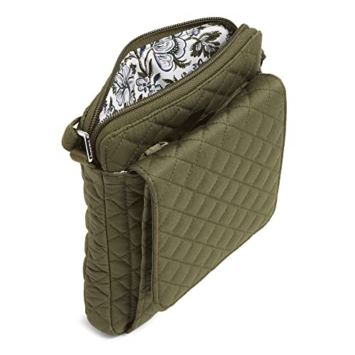 Vera Bradley Women's Cotton Mini Hipster Crossbody Purse With Rfid Protection, Climbing Ivy Green - Recycled Cotton, One Size #TOP4