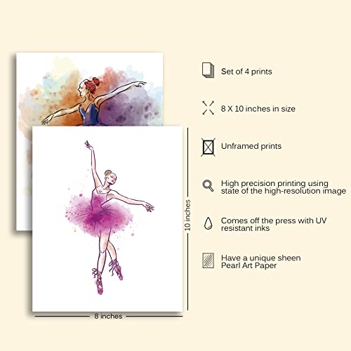 Mtl Hoe Ballet Art Prints Ballerina Wall Decor Ballet Dancers Wall Art Pictures Gifts For Ballet Lover Women Girls Teens Daughter Friend Wall Art Poster For Women Or Girl Bedroom Dance Room #TOP4