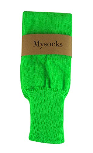Image of Mysocks Leg Warmers Extra Soft Stylish Fancy Winter 80s Party Dance Neon Long Legwarmers for Women Girls Ladies