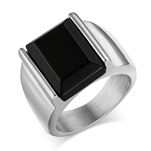 Acier Titane Hommes CARTER PAUL haute qualité Placage Bague Mode Hommes en or 18 carats, Taille color54 en acier