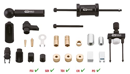 KS Tools Injector Nozzle Extractor Set for VAG 23 Pieces, Colour, Size - Image 2